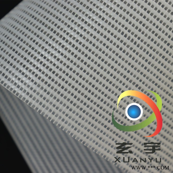 玄宇厂家供应PVC网格布广告喷绘布专用遮阳网眼布图6