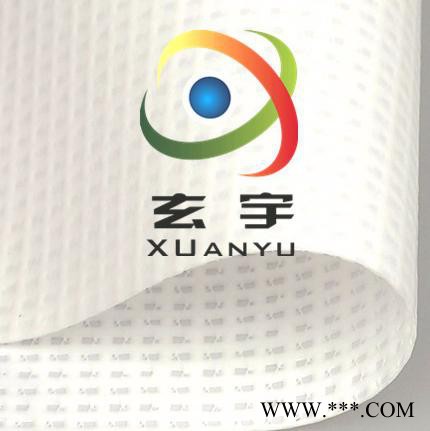 生产供应浸胶带底膜白色喷绘布 灯箱布 广告布 PVC网格布图5
