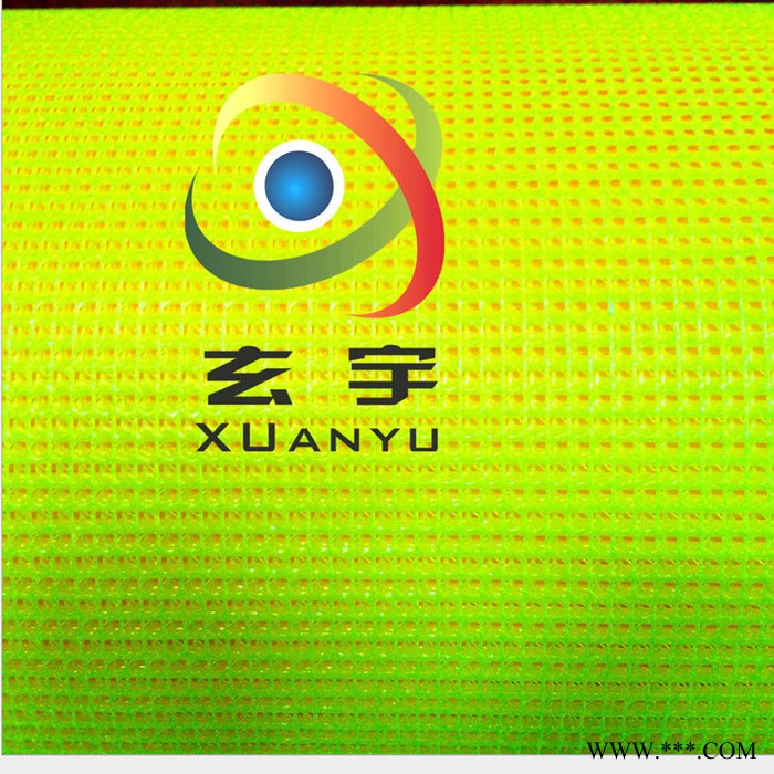 玄宇现货1.4米宽度黑白箱包隔层网布 PVC涂塑网格布 涤纶网格布厂家图1
