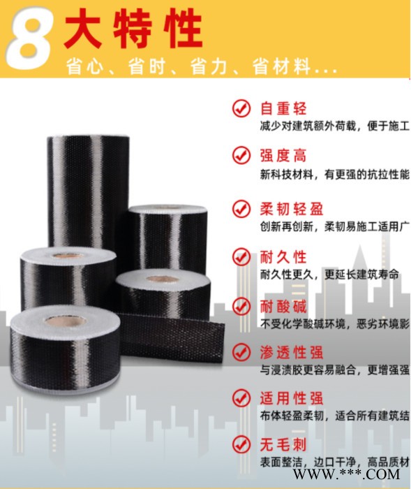 碳纤维布，【中德新亚】工程结构构件抗震抗裂加固碳纤维布，碳纤维网格布建筑加固布300g一级二级200g二级图4