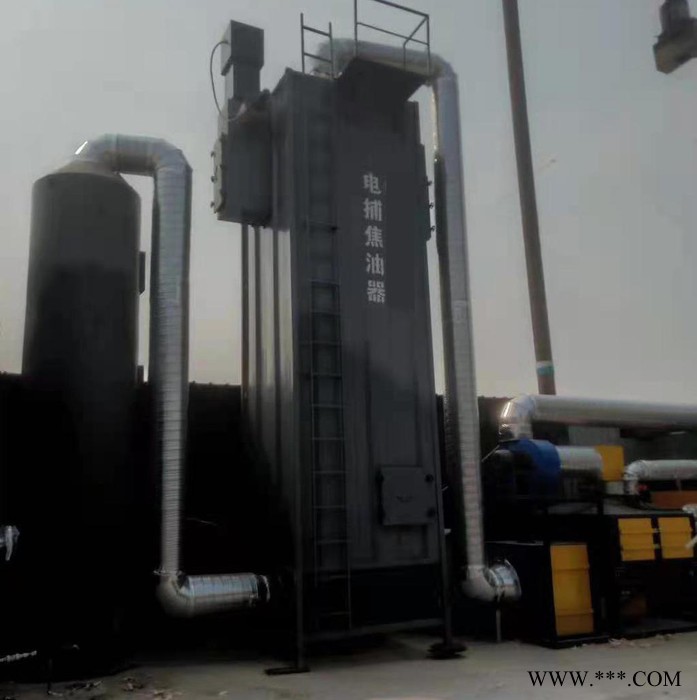 电捕焦油器蜂窝式电捕焦油器造粒车间网格布厂圆筒式电捕焦油器厂家恒隆环保图2