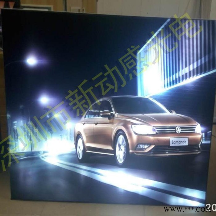 LED动感灯箱成品，包括LED灯条边框底板喷绘布控制器图2