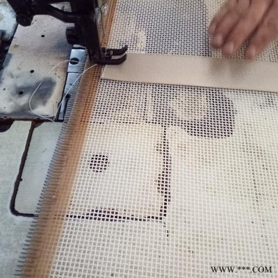 泰丰 ** 帆布包边聚酯方孔网 食品输送带 二综平织网  耐高温聚酯网 可定制 帆布包边聚酯方孔网
