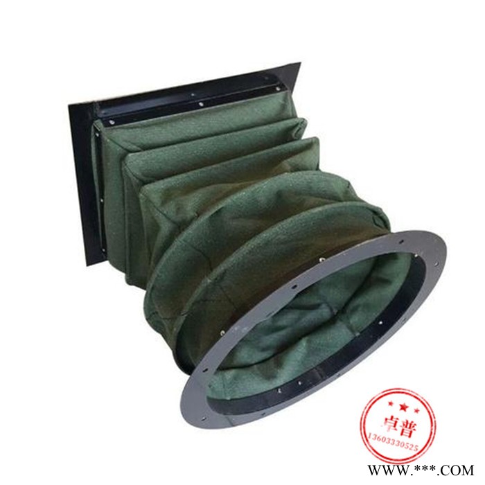 卓普32-200 伸缩式帆布风管  帆布软连接  风机软连接图2
