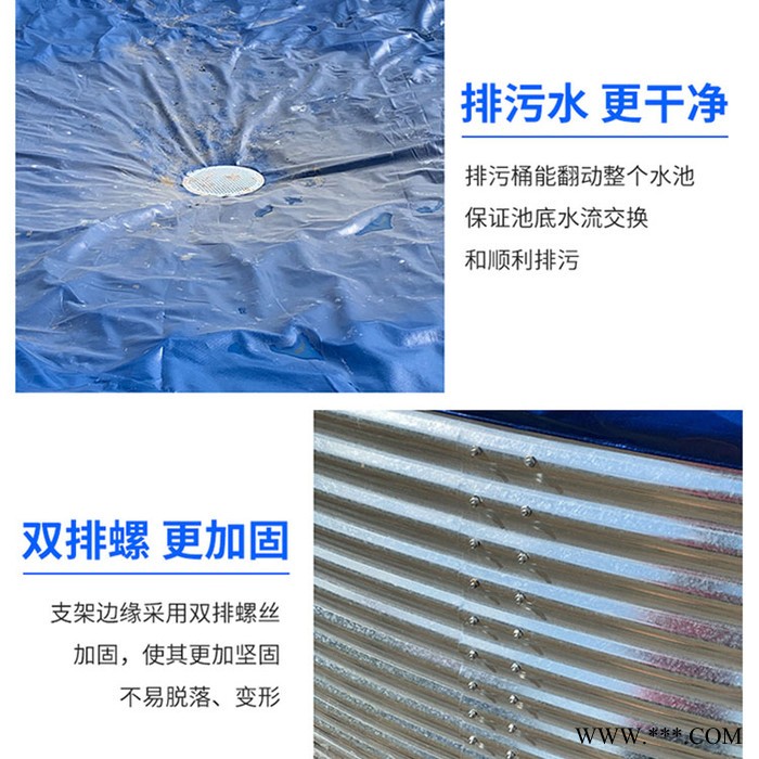 新型镀锌板养殖池 帆布水池帆布鱼塘助你摆脱传统池塘养殖困境图5