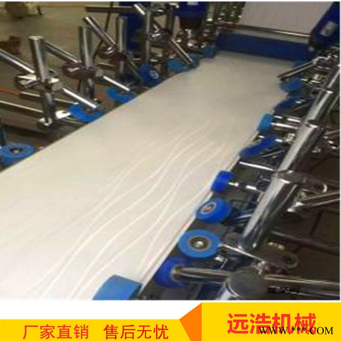 圆孤面拐角包覆机 多轮压合PVC线条网格布包覆机 刮胶包覆机图1