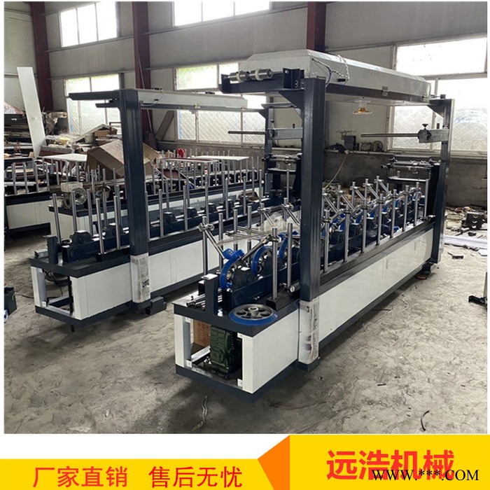 圆孤面拐角包覆机 多轮压合PVC线条网格布包覆机 刮胶包覆机图2