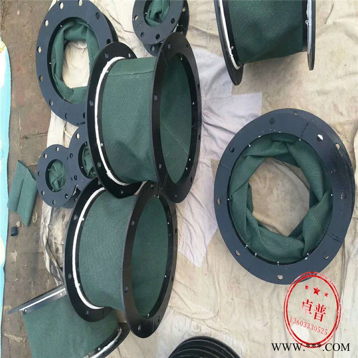 卓普伸缩式帆布软连接  耐磨防尘帆布风管图5