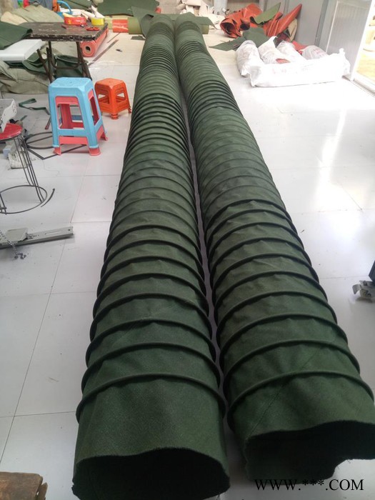 沧一CYMA定做 帆布耐温通风口软连接、帆布密封通风软连接、帆布耐温粉尘颗粒输送伸缩软管图4