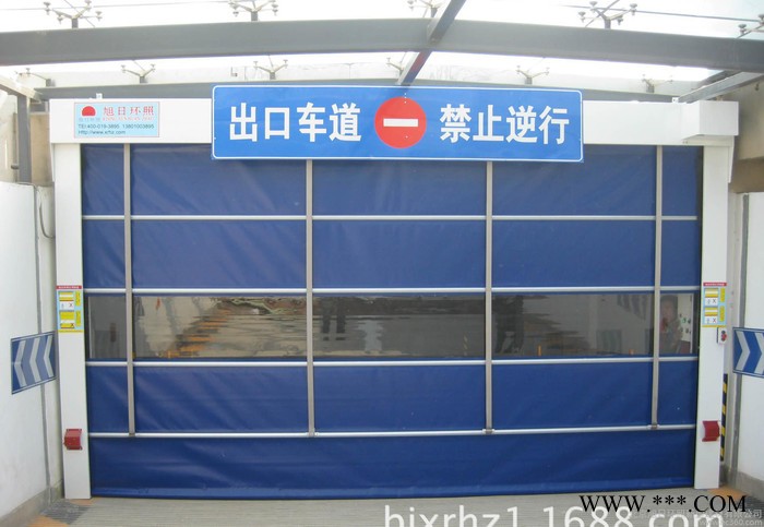 工业厂房堆积门--背带门--帆布快速堆积门图3