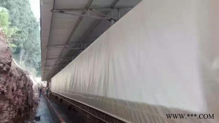 畅宏 猪场卷帘 帆布厂家 专业定制猪场卷帘 帆布防水防雨防冻抗老化耐磨 来尺寸加工定做直销批发图2