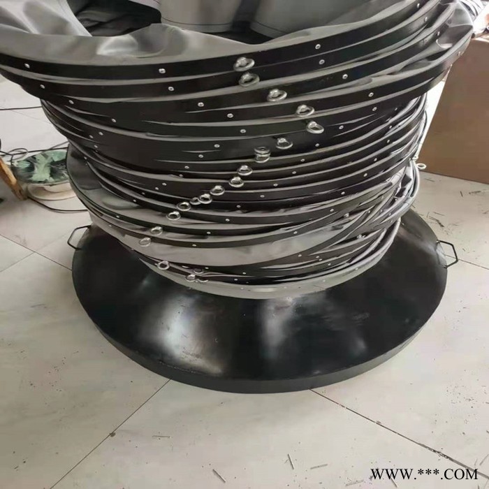 沧州宏泰可定制硅胶布软连接帆布伸缩节 风机硅胶布软连接复合风管软连接等图2