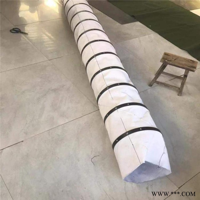 沧一 水泥厂帆布输送布袋、水泥伸缩溜筒图2