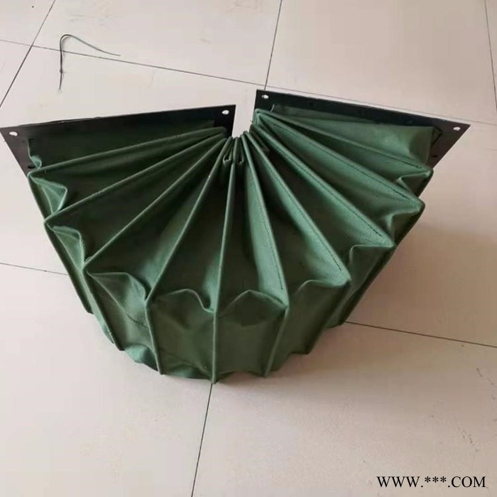 沧一CYMA定做 粉尘帆布颗粒输送伸缩软连接、阻燃通风伸缩软管、耐磨帆布伸缩风管