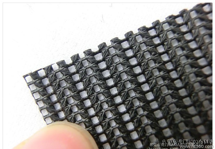 pvc网格布18*12黑色/500D*1000D涂层网格布/黑色网布图3
