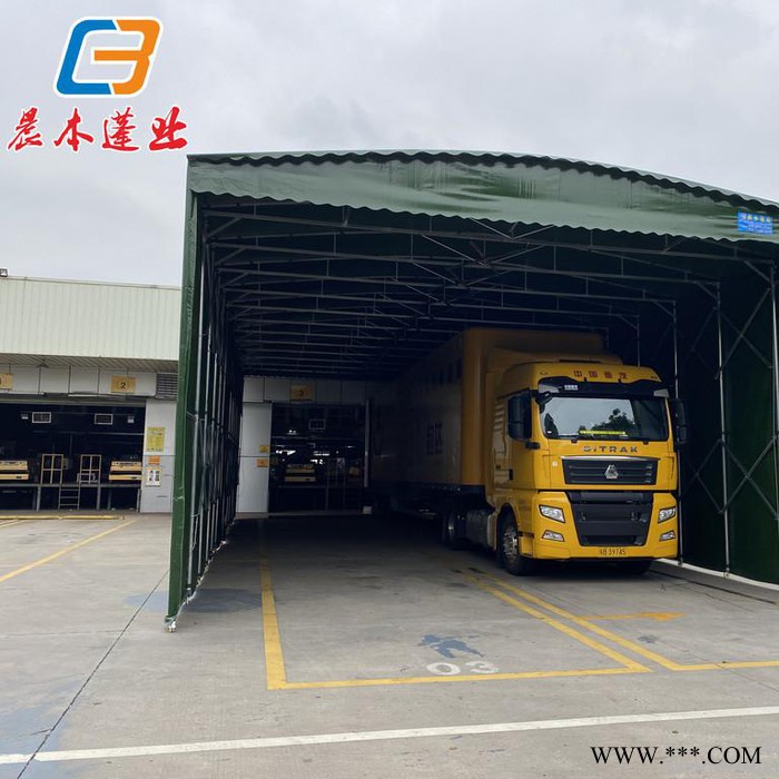 晨本蓬业cb071709 帆布雨棚电动伸缩雨棚 结实耐用 欢迎定做图2