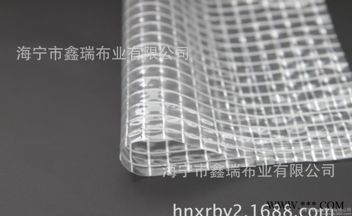 PVC透明网格布夹网布软体泳池布图1