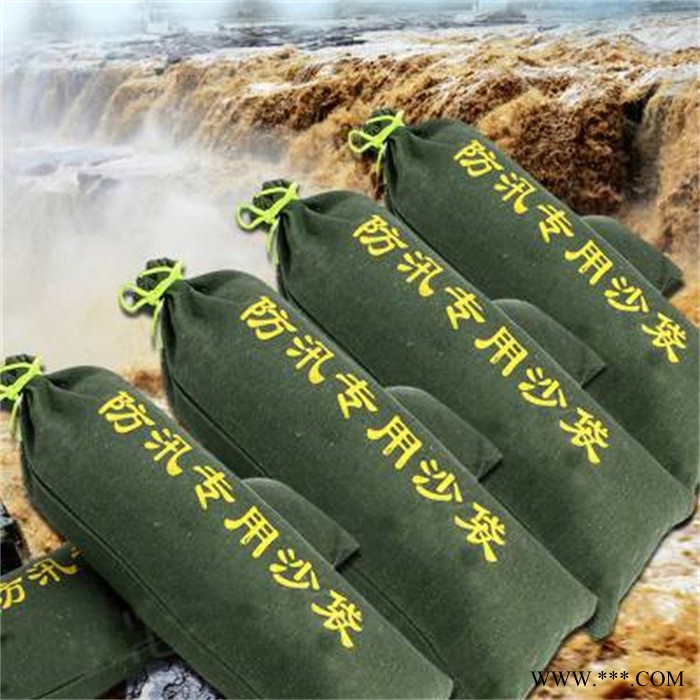 物业应急堵水帆布沙袋 帆布防洪沙袋 吸水膨胀袋加厚帆布沙袋图3