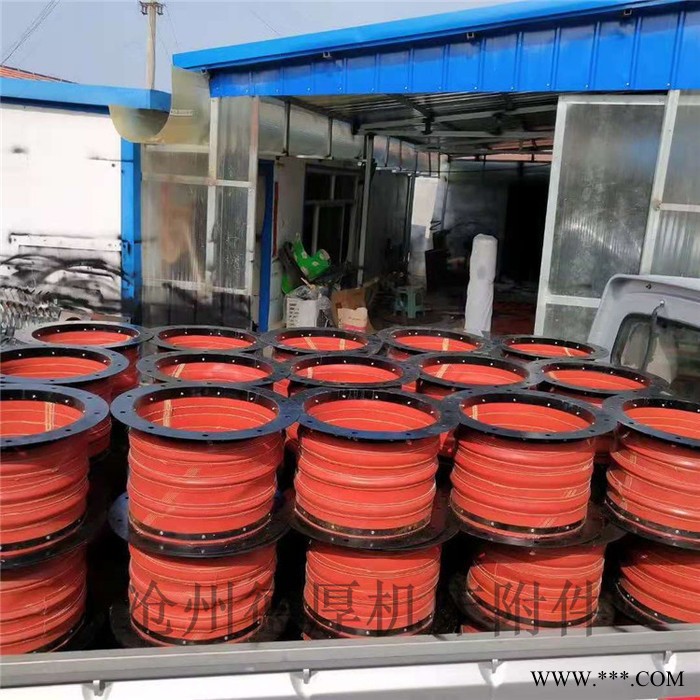 抗正负压吸风机软连接硅胶布耐高温伸缩软管阻燃帆布风管软连接头图8
