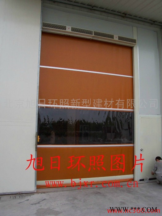 供应全国联保旭日环照工业快速门，帆布高速卷帘门，旭日环照地磁高速卷帘门，防尘卷帘图2