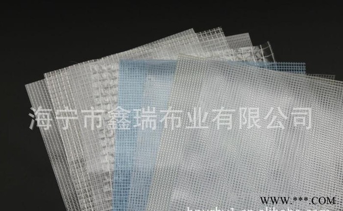 PVC透明网格布图2