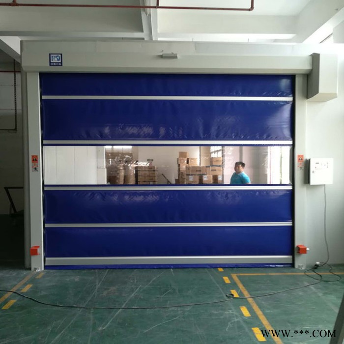 生产帆布卷帘门 东莞快速提升门安装图2