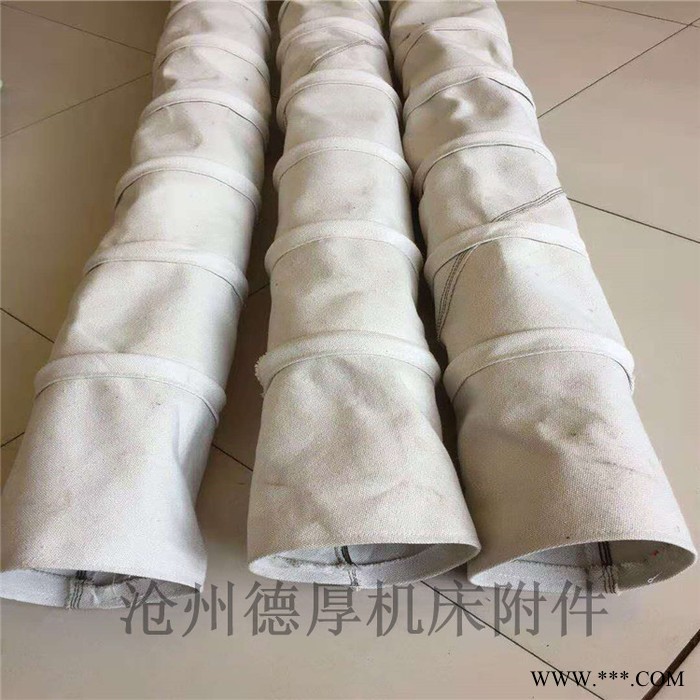 无尘卸灰机软连接 耐高温阻燃帆布软连接 帆布通风管图2