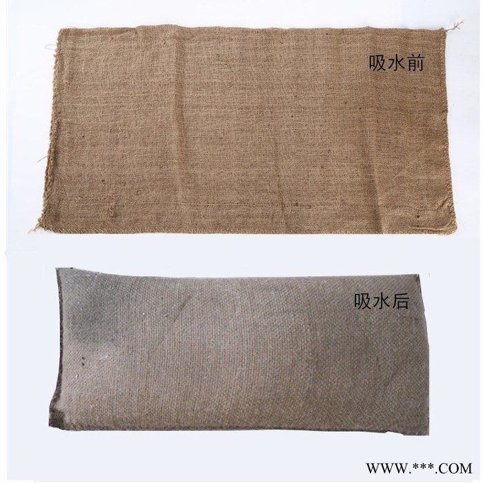 万联定制吸水防汛袋 帆布吸水膨胀袋 无纺布吸水袋 消防抗洪沙袋图2