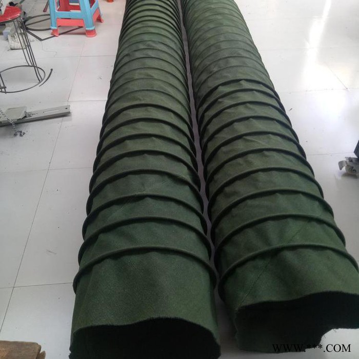 沧一CYMA定做 耐温排烟伸缩软连接、帆布粉尘颗粒输送伸缩软管、耐磨通风伸缩软管图3