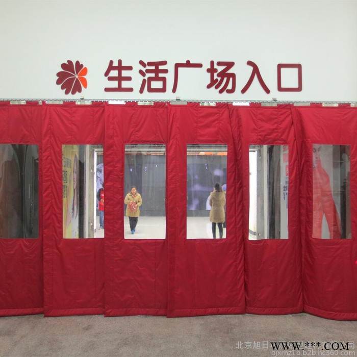 【全国联保】北京旭日环照牌帆布棉门帘皮革棉门帘牛津布棉门帘图2