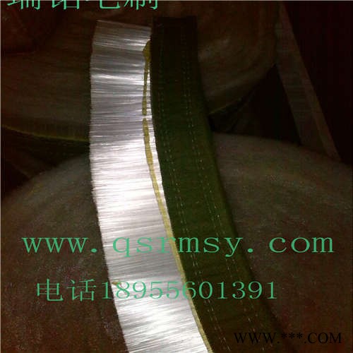 定制布带刷 白色尼龙软条刷 磨边机帆布带刷 皮带条刷图3