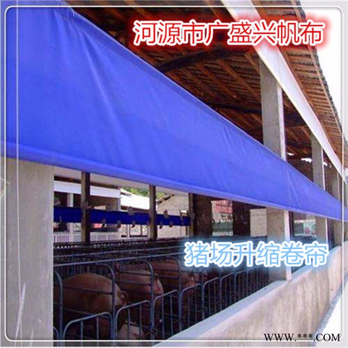 忠兴帆布厂家专业定制防雨、防水、保温、耐磨帆布望客户来尺寸加工定做牛场卷帘布**批发图4