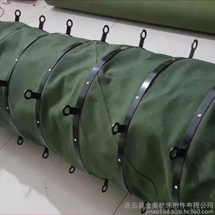 金奥定制新型风机软接头 防火耐高温管道通风软连接 机床软连接 硅胶帆布软连接 进出口软连接图1