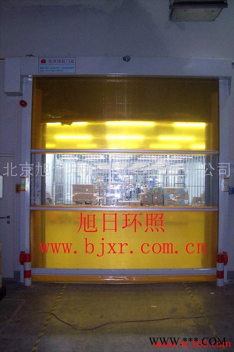 供应全国联保旭恒环照雷达快速门，地磁高速卷门，旭恒环照工业高速卷帘，帆布快速卷门图2