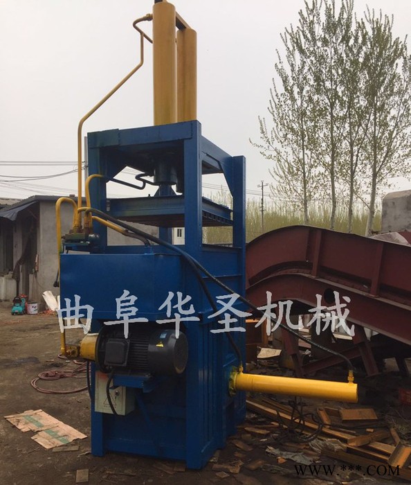 新型立式打包机 液压帆布打捆机 布料压缩打包机图2