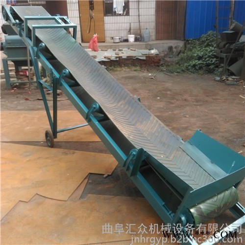 高效箱料皮带输送机 帆布芯胶带输送机 小型带式输送机图1