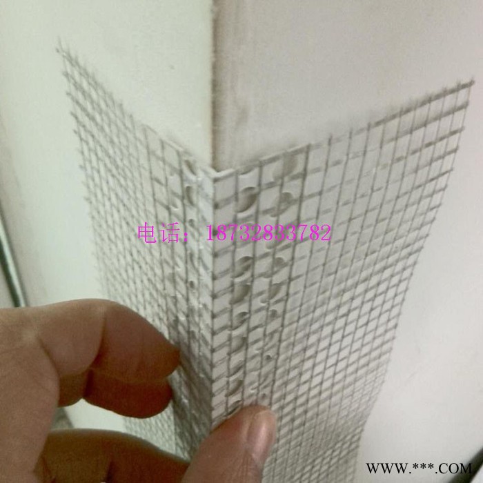 夏博5.5cm网格布护角网，白色塑料墙角保温网护角条出厂价格图3
