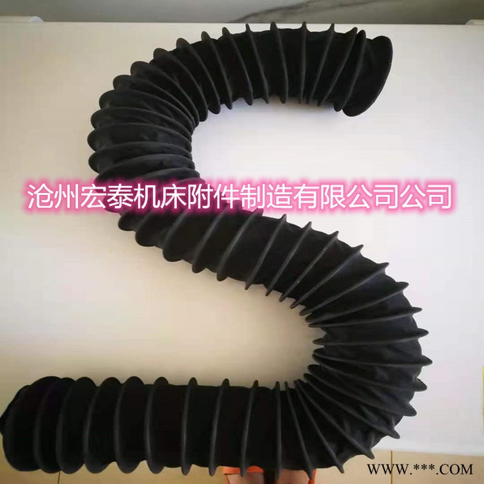 圆形伸缩丝杆防护罩 拉链式油缸防尘罩 耐高温缝制拉链式帆布保护罩图3