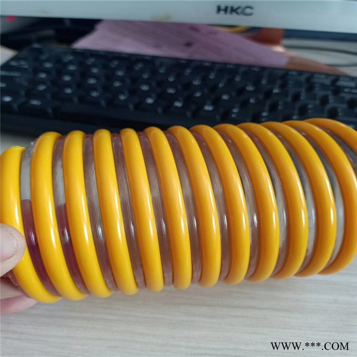 广轩生产PVC钢丝软管 帆布尼龙管 通风管 螺旋管伸缩管吸尘排气管骨架图3