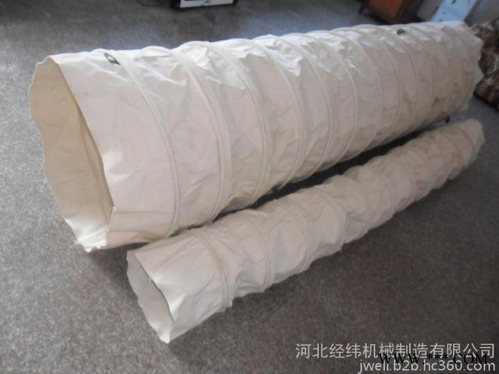 帆布水泥卸料软连接，帆布水泥卸料袋时时报价  帆布软连接厂家 帆布软连接报价 帆布通风管价格 帆布通风管厂家图2