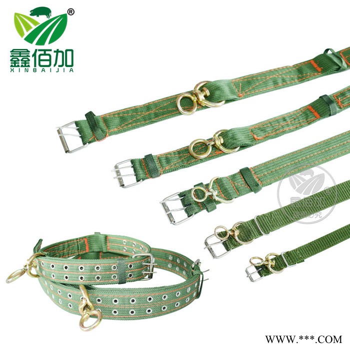 **拴牛绳 加厚帆布牛脖套羊脖套 牛养狗用脖套 大小号栓牛羊绳图2
