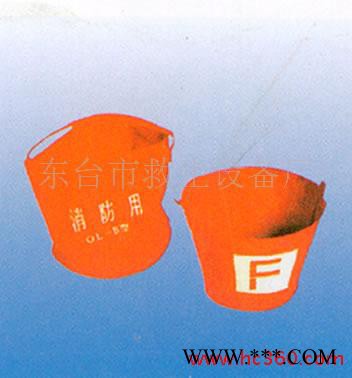 供应海威牌DJ型消防桶 半园型消防桶 铁皮消防桶 帆布消防桶 可以订做印字图3