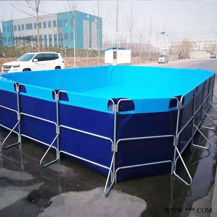 帆布养鱼池 水产帆布养殖池 帆布鱼池价格 帆布养鱼池厂家定制图2