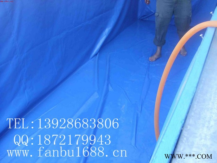 加厚耐磨水产养殖帆布鱼池-农业种植储水帆布水池定做图2