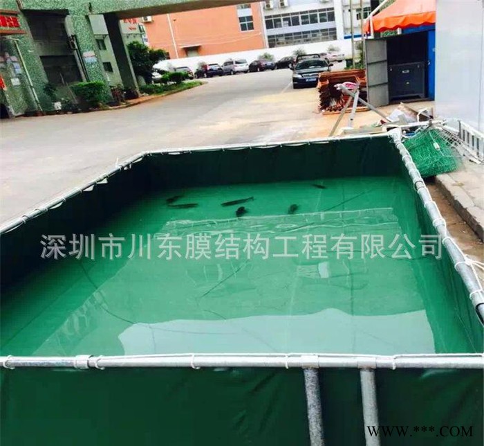 深圳川东养殖帆布鱼池订做 折叠帆布鱼池 景观帆布鱼池 帆布鱼