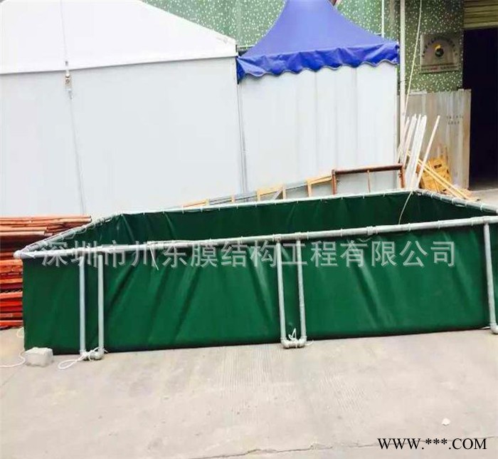深圳川东养殖帆布鱼池订做 折叠帆布鱼池 景观帆布鱼池 帆布鱼图3