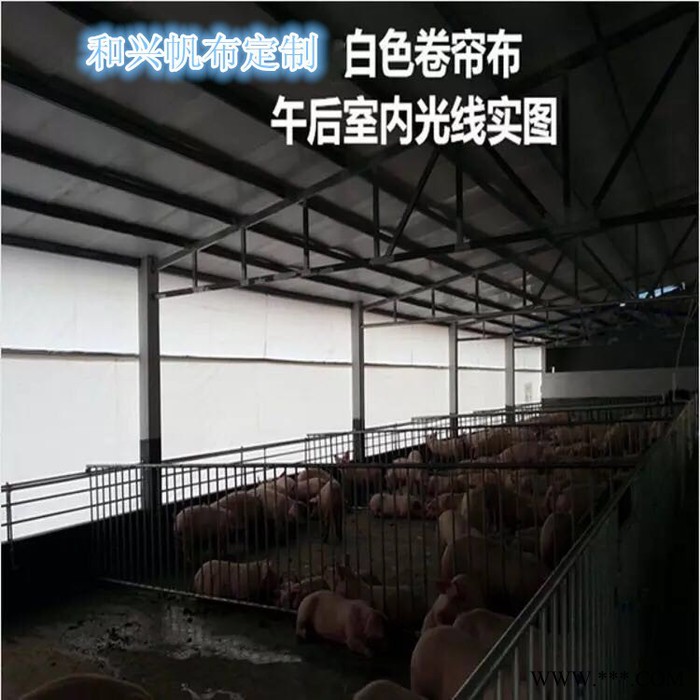 宜春和兴帆布PVC养猪场卷帘帆布批发加工定做防嗮防水价格便宜 宜春养猪场卷帘帆布