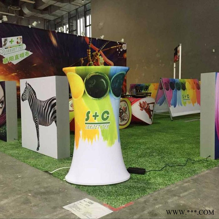 快幕秀，展架，弹力布弯管造型，经编布，热升华直喷布图7