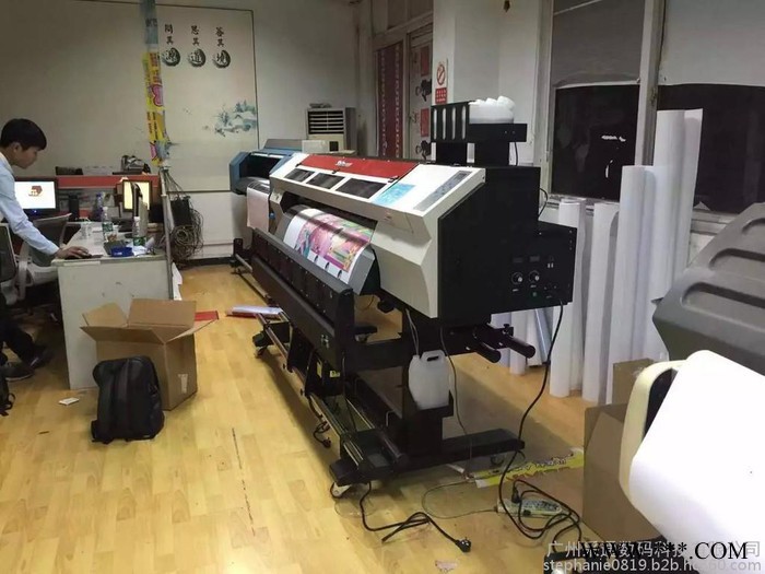 广州供应赛图1800赛图墙纸墙布PVC油画布生产型压电打印机七代头国产压电机图4
