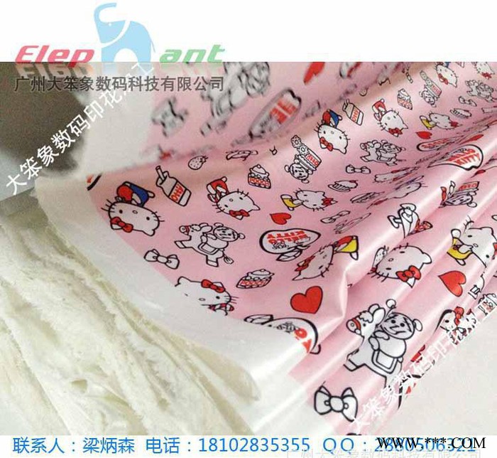 匹布印花加工 色丁印花 数码印花厂 热升华定制图1